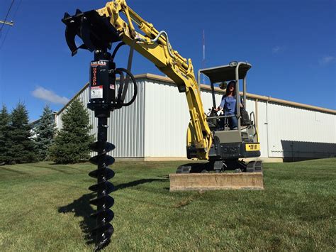 used mini excavator auger attachment for sale|mini excavator auger attachment rental.